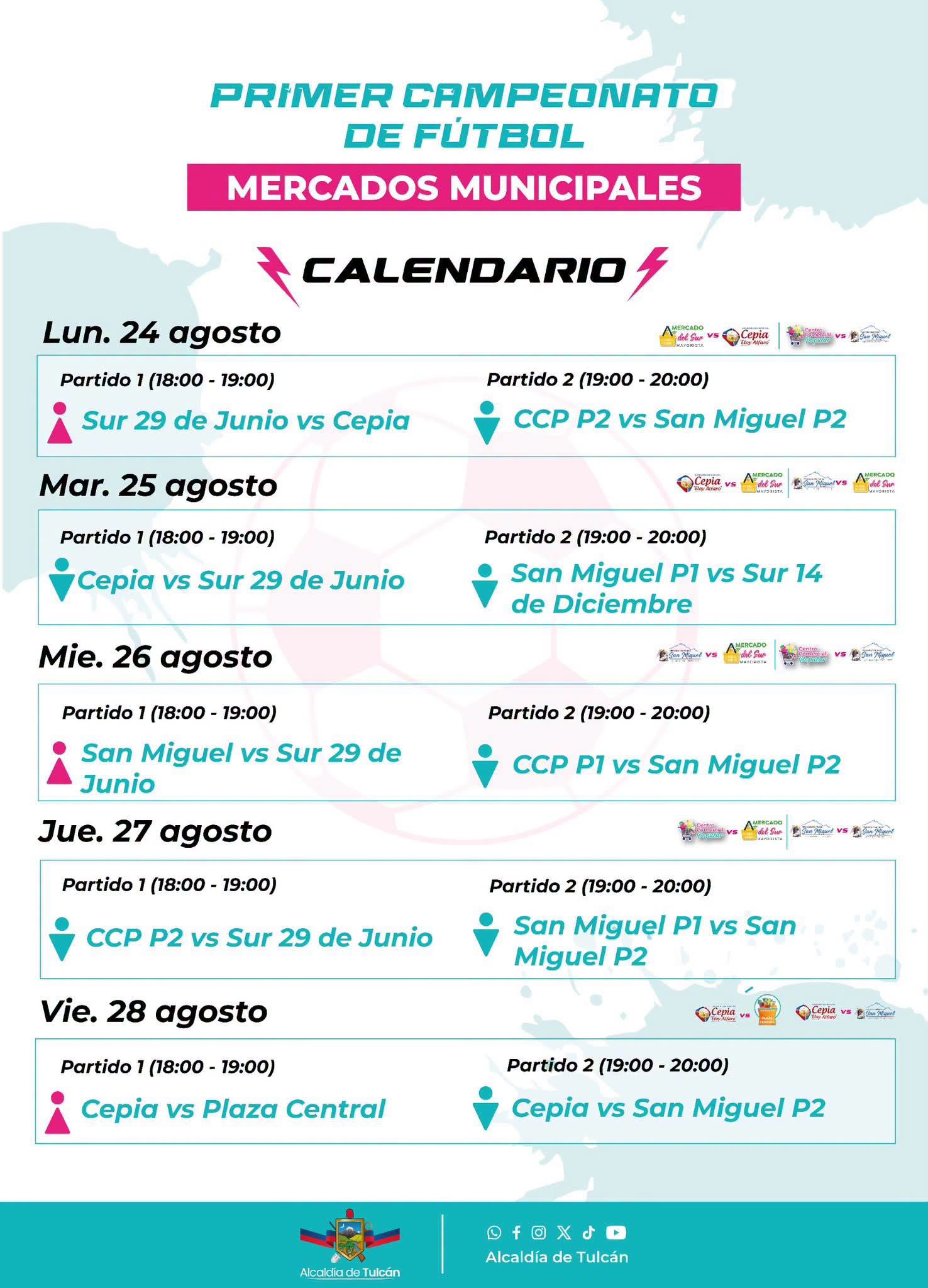 PRIMER CAMPEONATO DE MERCADOS MUNICIPALES